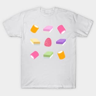 Dolly Mixture Sweets Colourful Pattern T-Shirt